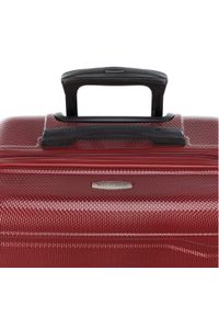 Wittchen - Komplet walizek z polikarbonu tłoczonych czerwony. Kolor: czerwony. Materiał: guma #6