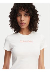 Calvin Klein T-Shirt LVGWS6K240 Biały Regular Fit. Kolor: biały. Materiał: bawełna #2