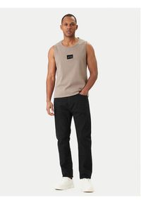 Hugo - HUGO Tank top Darrio 50557629 Beżowy Regular Fit. Kolor: beżowy. Materiał: bawełna #2