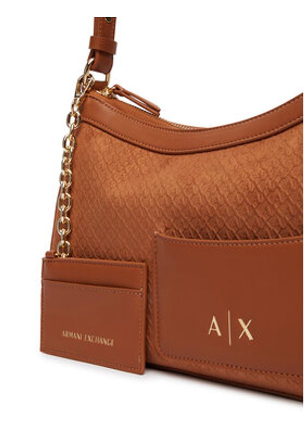 Armani Exchange Torebka XW001213 AF22645 U6119 Beżowy. Kolor: beżowy. Materiał: skórzane