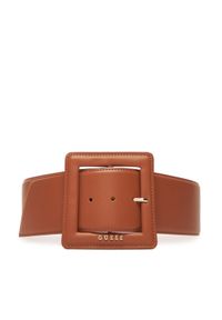 Guess Pasek Damski BW9245 P5370 Brązowy. Kolor: brązowy. Materiał: skóra