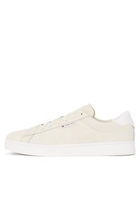 Tommy Jeans Sneakersy Tjm Leather Low Cupsole Suede EM0EM01375 Beżowy. Kolor: beżowy. Materiał: zamsz, skóra #5