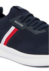 TOMMY HILFIGER - Tommy Hilfiger Sneakersy Lightweight Knitted Runner FM0FM05756 Granatowy. Kolor: niebieski. Materiał: materiał #6