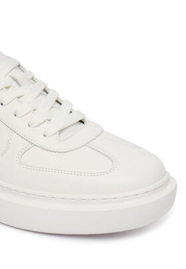 Karl Lagerfeld - KARL LAGERFELD Sneakersy Kore KL56526 Biały. Kolor: biały. Materiał: skóra