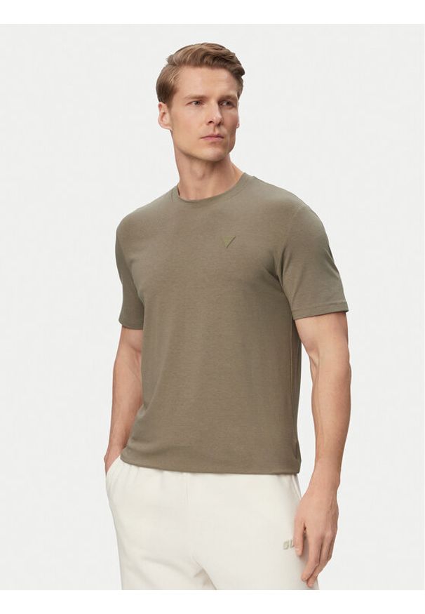 Guess T-Shirt Z2YI12 JR06K Zielony Regular Fit. Kolor: zielony