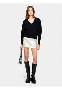 Sisley Sweter 1044M400T Czarny Regular Fit. Kolor: czarny. Materiał: wełna #5