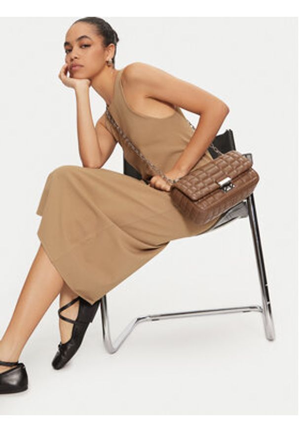MICHAEL Michael Kors Torebka 30R4S1SL3L Brązowy. Kolor: brązowy. Materiał: skórzane