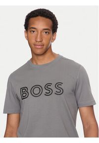 BOSS - Boss T-Shirt 50519358 Szary Regular Fit. Kolor: szary. Materiał: bawełna #3