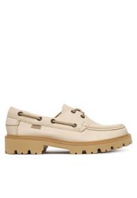 Clarks Sneakersy Cleyhill Boat. 26187841 Écru. Kolor: kremowy. Materiał: skóra #1
