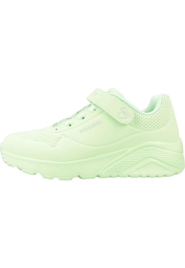 skechers - Buty do chodzenia dla dzieci Skechers Uno Lite. Kolor: zielony. Materiał: materiał, syntetyk. Szerokość cholewki: normalna. Sport: turystyka piesza