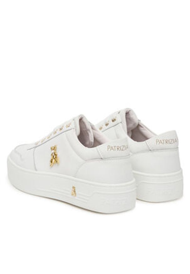 Patrizia Pepe Sneakersy PPJ909.27 Biały. Kolor: biały. Materiał: skóra