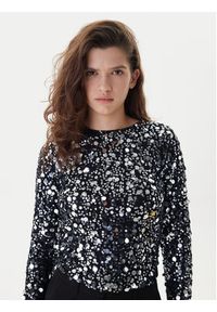 only - ONLY Bluzka Catina 15358382 Czarny Slim Fit. Kolor: czarny. Materiał: syntetyk #3