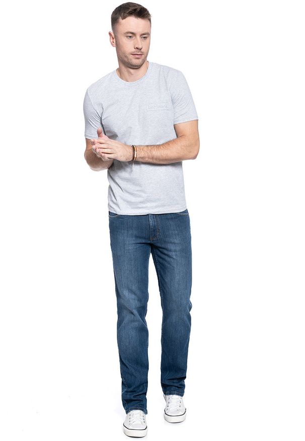 Lee - MĘSKI T-SHIRT LEE TONAL LOGO TEE SHARP GREY MELE L65OFE03 112116108