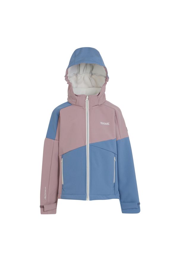 Regatta - Kurtka Dziecięca Acidity VII Soft Shell. Kolor: szary, niebieski, wielokolorowy