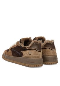 D.A.T.E. Sneakersy Torneo Pure Fur Mono W431-TPF-MN Brązowy. Kolor: brązowy. Materiał: skóra #6