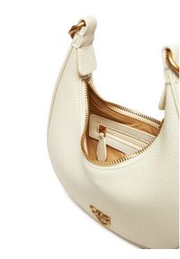 Pinko - PINKO Torebka Brioche Hobo Mini AI 24-25 PLTT 101433 A29Q Biały. Kolor: biały. Materiał: skórzane