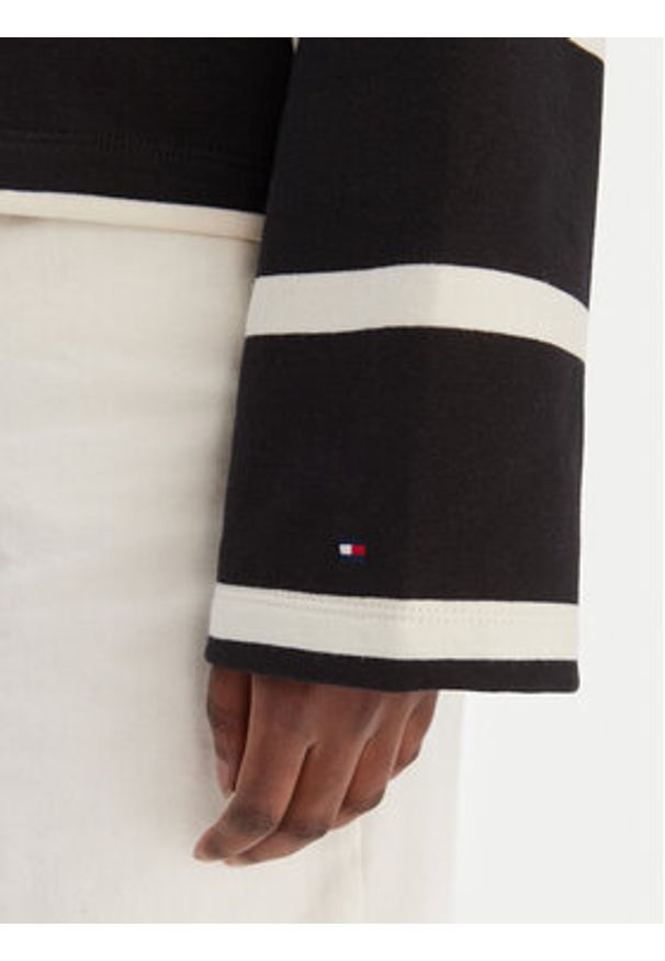 TOMMY HILFIGER - Tommy Hilfiger Sweter WW0WW48431 Czarny Regular Fit. Kolor: czarny. Materiał: bawełna