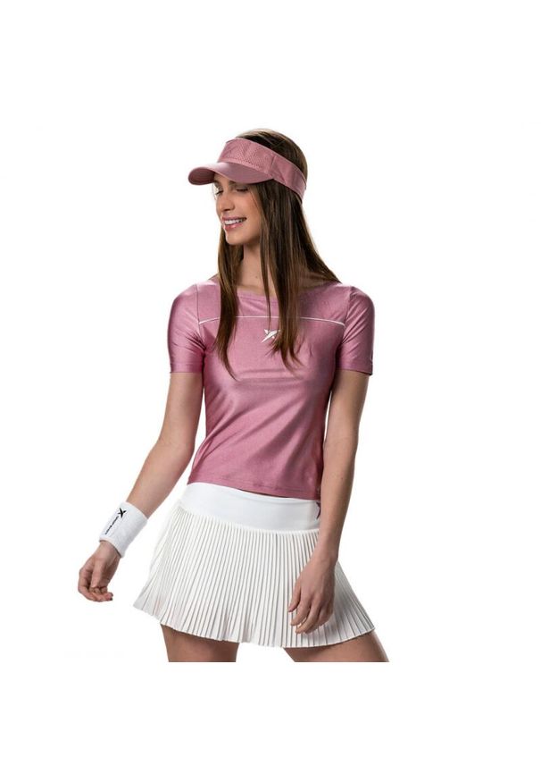 DROP SHOT - Camiseta Manga Corta Drop Shot Radiant Mujer. Kolor: różowy