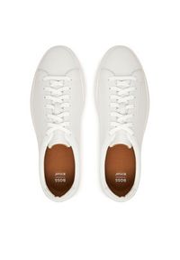 BOSS Sneakersy Kieran 50548716 Brązowy. Kolor: brązowy. Materiał: skóra