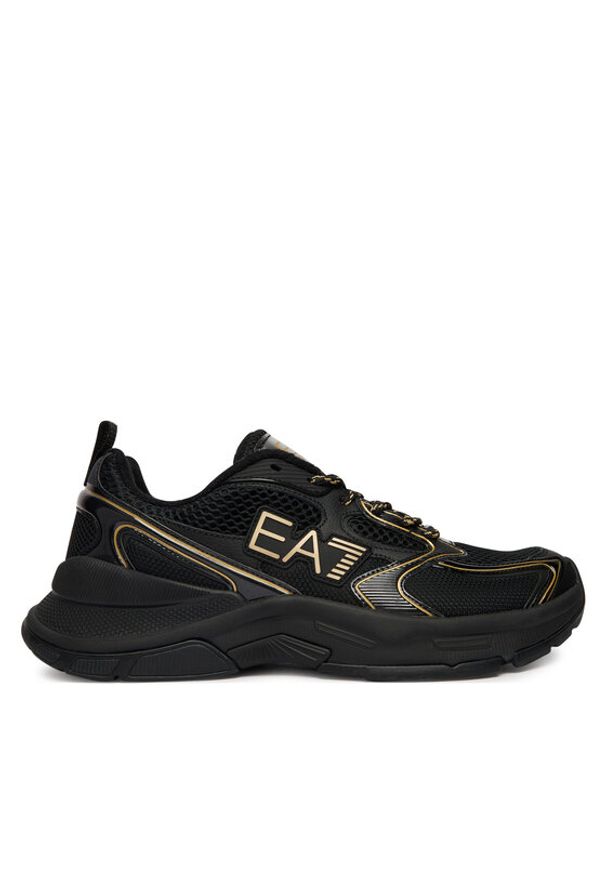 EA7 Emporio Armani Sneakersy X8X249 XK446 MZ177 Czarny. Kolor: czarny. Materiał: skóra