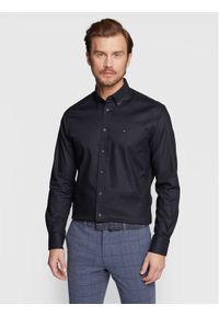 TOMMY HILFIGER - Tommy Hilfiger Koszula Flex MW0MW29969 Granatowy Regular Fit. Kolor: niebieski. Materiał: bawełna #1