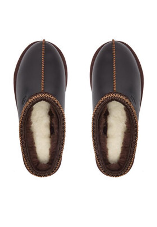 Ugg Kapcie M Tasman Lthr Regen 1170292 Brązowy. Kolor: brązowy. Materiał: skóra
