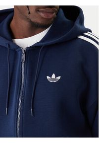 Adidas - adidas Bluza adicolor Spacer KD4086 Granatowy Loose Fit. Okazja: na spacer. Kolor: niebieski. Materiał: bawełna #5