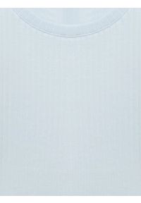 Big-Star - Koszulka damska w prążek błękitna Imija 400. Okazja: na co dzień. Kolor: niebieski. Materiał: prążkowany, dzianina, jeans, materiał. Długość rękawa: krótki rękaw. Długość: krótkie. Wzór: prążki. Styl: casual, klasyczny #2