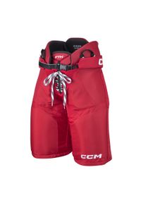 CCM - Spodnie do hokeja na lodzie damskie Jetspeed FTW – rzep – czerwone – rozmiar M. Kolor: czerwony. Długość: długie #1