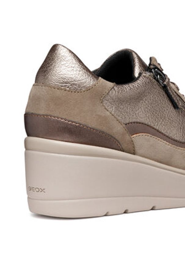 Geox Sneakersy D Ilde D46RAA 02N22 C6029 Beżowy. Kolor: beżowy. Materiał: skóra