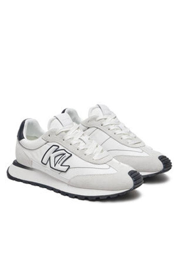 Karl Lagerfeld - KARL LAGERFELD Sneakersy Kairo KL61124A Biały. Kolor: biały. Materiał: skóra