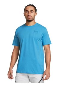 Under Armour - Koszulka fitness męska UNDER ARMOUR Sportstyle z krótkim rękawem. Kolor: niebieski. Długość rękawa: krótki rękaw. Długość: krótkie. Sport: fitness