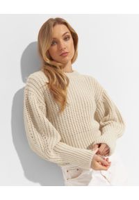 JOANNA MUZYK - Beżowy sweter Karina. Kolor: beżowy