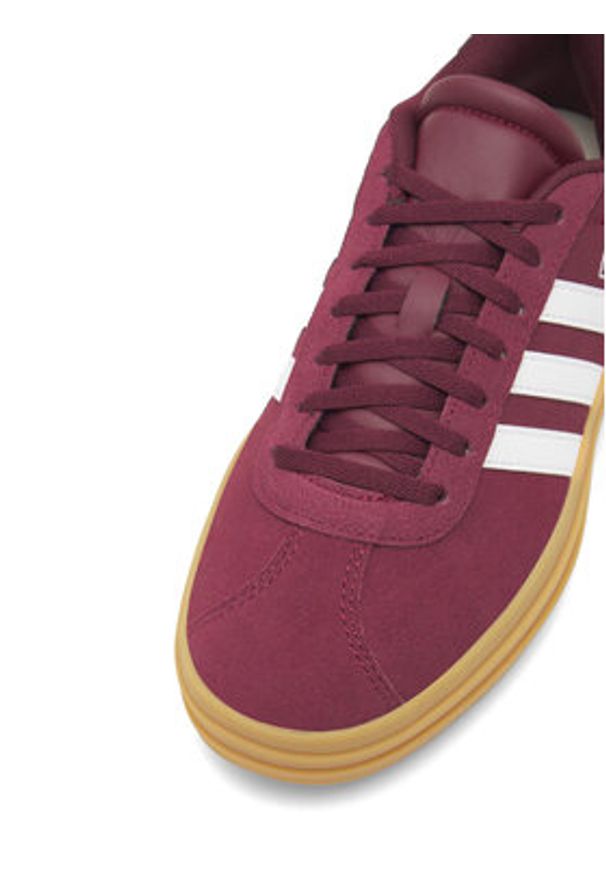 Adidas - adidas Sneakersy VL Court Bold IH4780 Bordowy. Kolor: czerwony. Materiał: zamsz, skóra