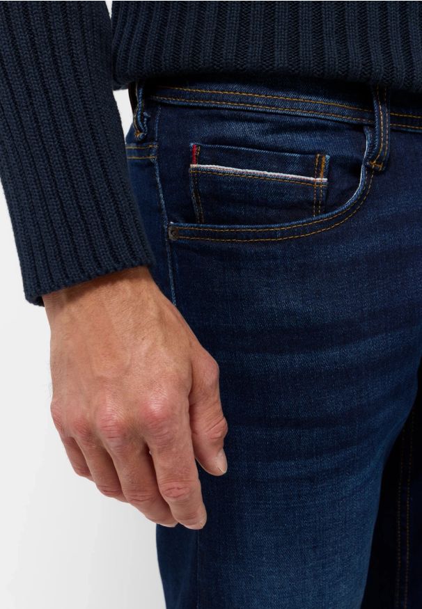 Męskie Spodnie Jeansowe Mustang Style Oregon Slim Denim Blue 1015867 5000 803