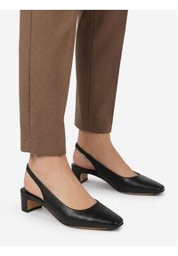 Gino Rossi - GINO ROSSI Czółenka EO-GL69-280 Czarny. Kolor: czarny. Materiał: skóra #7