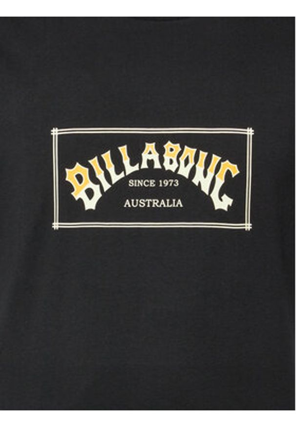 Billabong T-Shirt Arch EBYZT00167 Czarny Regular Fit. Kolor: czarny. Materiał: bawełna