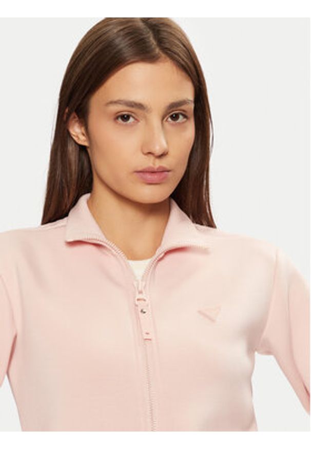 Guess Bluza V2YQ17 K7UW2 Różowy Regular Fit. Kolor: różowy. Materiał: wiskoza