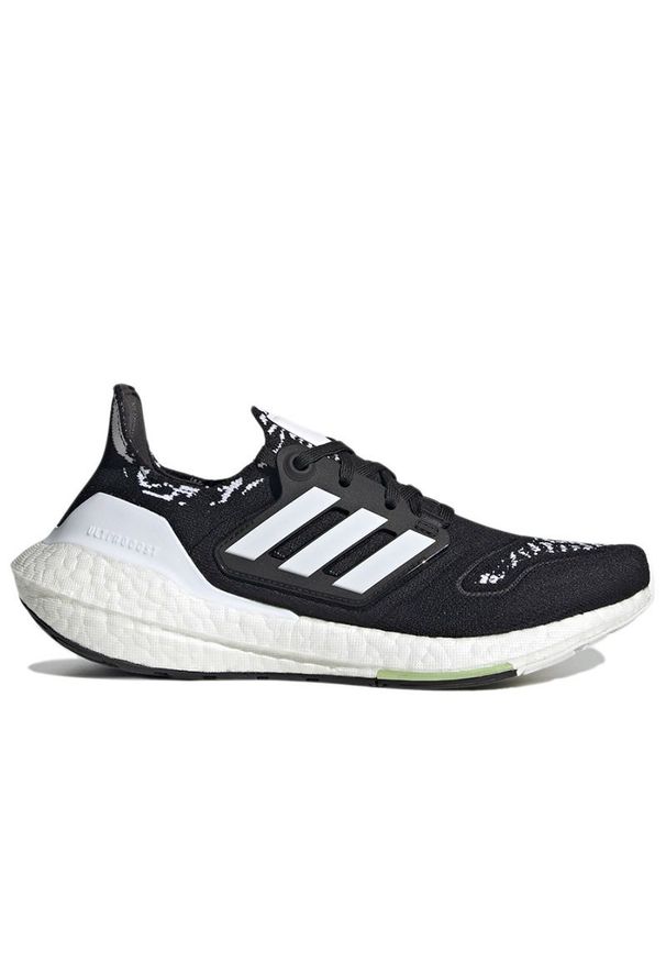 Adidas - Buty adidas Ultraboost 22 GX8019 - biało-czarne. Kolor: biały, wielokolorowy, czarny. Materiał: guma, materiał, poliester. Szerokość cholewki: normalna. Sport: fitness