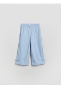 Reserved - Spodnie z kokardkami - jasnoniebieski. Kolor: niebieski. Materiał: bawełna #1