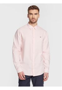Tommy Jeans Koszula Classic Oxford DM0DM15408 Różowy Classic Fit. Kolor: różowy. Materiał: bawełna #1
