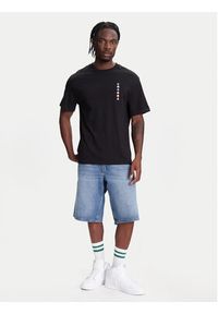 United Colors of Benetton - United Colors Of Benetton T-Shirt 3BL0U10A1 Czarny Oversize. Kolor: czarny. Materiał: bawełna