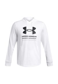 Bluza męska Under Armour Rival Terry Graphic Hood. Kolor: biały. Sport: fitness