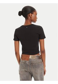 Miss Sixty T-Shirt 6L1SJ4300000 Czarny Slim Fit. Kolor: czarny. Materiał: bawełna