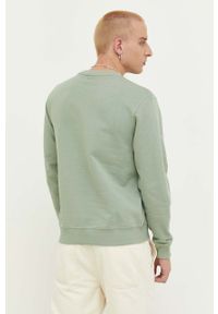 Hugo - HUGO bluza bawełniana męska kolor zielony z nadrukiem. Kolor: zielony. Materiał: bawełna. Wzór: nadruk #3