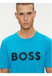BOSS - Boss T-Shirt 50512866 Niebieski Regular Fit. Kolor: niebieski. Materiał: bawełna #2