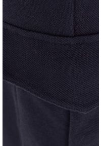 MAX&Co. spodnie bawełniane damskie kolor granatowy joggery high waist. Stan: podwyższony. Kolor: niebieski. Materiał: bawełna #4