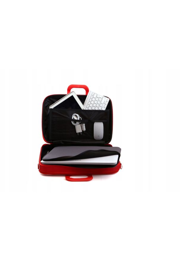 Torba Bombata Business Trama 15-16" czarny. Kolor: czarny