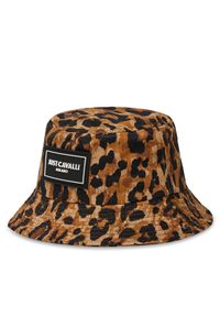Just Cavalli Kapelusz 78RAZK20 ZG345 Brązowy. Kolor: brązowy. Materiał: bawełna, materiał