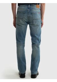 Big-Star - Jeansy męskie z przetarciami niebieskie Colt Workwear 374. Kolor: niebieski. Sezon: zima, jesień. Styl: retro #3